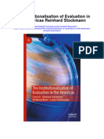 The Institutionalisation of Evaluation in The Americas Reinhard Stockmann Full Chapter