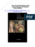 Hergenhahns An Introduction To The History of Psychology 8Th Edition Tracy Henley Full Chapter