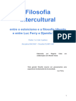 Filosofia Intercultural Entre Estoicismo e Ubuntu e Entre Luc Ferry e Djamila Ribeiro - Parte 1 de 2