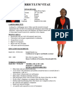 Lilian Bwari CV Caregiver