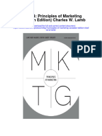 MKTG 4 Principles of Marketing Canadian Edition Charles W Lamb Full Chapter