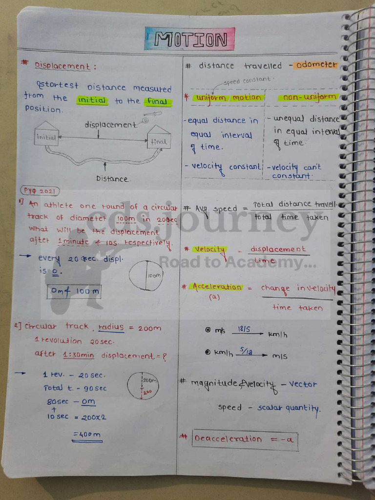 Physics Class Notes PDF - Compressed | PDF