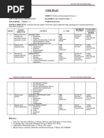 MSC Nursing Second Year UNIT - PLAN