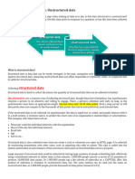 Case study - Structured vs Unstructured data