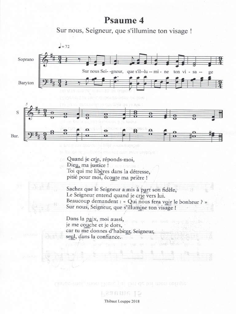 Psaume 04 18 Avril 2021 Pdf