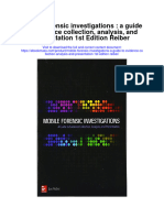 Download Mobile Forensic Investigations A Guide To Evidence Collection Analysis And Presentation 1St Edition Reiber full chapter