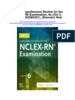 Hesi Comprehensive Review For The Nclex RN Examination 6E Oct 3 2019 - 0323582451 - Elsevier Hesi Full Chapter