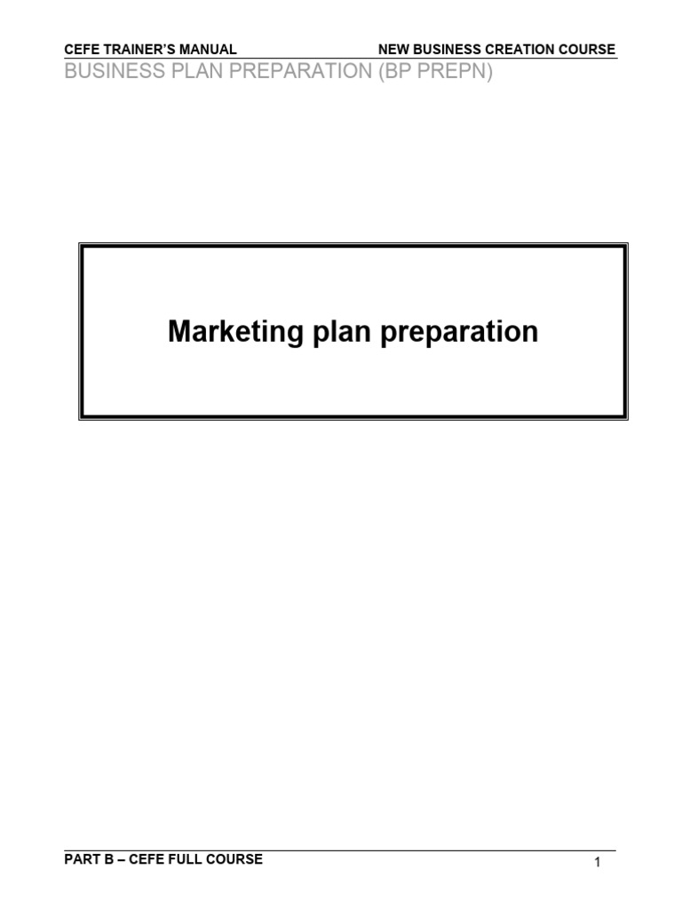Market Plan Preparation | PDF | Debt | Loans