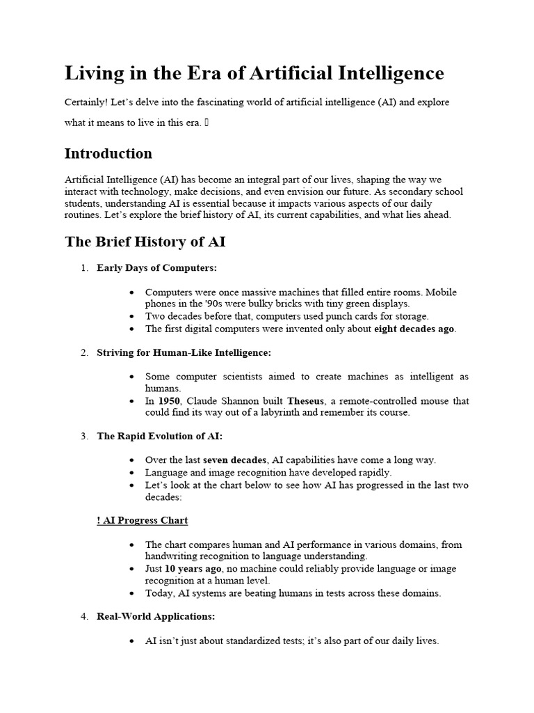 Embracing AI in Daily Life | PDF | Artificial Intelligence ...