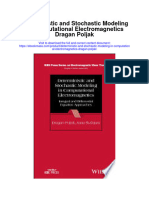 Deterministic and Stochastic Modeling in Computational Electromagnetics Dragan Poljak Full Chapter