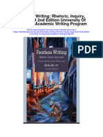 Download Fearless Writing Rhetoric Inquiry Argument 2Nd Edition University Of Maryland Academic Writing Program full chapter