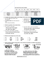 Exercise Simple Past Tense