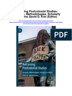 Download Reframing Postcolonial Studies Concepts Methodologies Scholarly Activisms David D Kim Editor all chapter