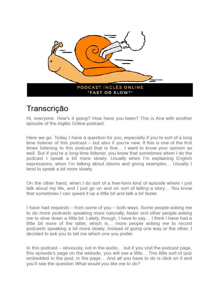 Podcasts Script | PDF | Podcast