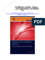 Hidden Semi Markov Models Theory Algorithms and Applications 1St Edition Yu Full Chapter
