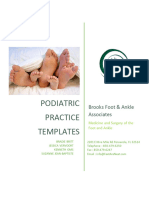Podiatry Note Templates