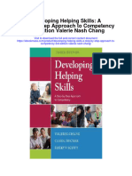 Developing Helping Skills A Step by Step Approach To Competency 3Rd Edition Valerie Nash Chang Full Chapter
