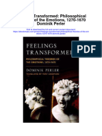 Feelings Transformed Philosophical Theories of The Emotions 1270 1670 Dominik Perler Full Chapter