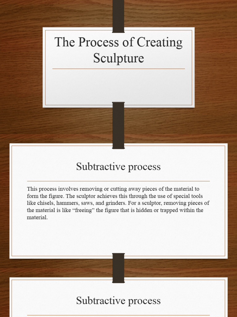 Sculpture Creation Techniques Explained Pdf Art Technology