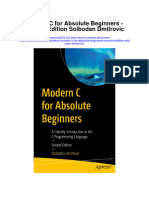 Modern C For Absolute Beginners Second Edition Solbodan Dmitrovic Full Chapter