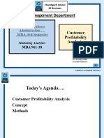 Customer Profitability Analysis (MA)