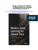 Modern Deep Learning For Tabular Data Novel Approaches To Common Modeling Problems Andre Ye Full Chapter