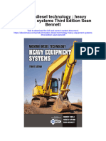 Download Modern Diesel Technology Heavy Equipment Systems Third Edition Sean Bennett full chapter