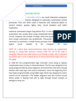 Inroduction To PLC: Programmable Logic Controllers (PLCS)