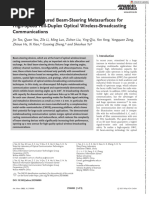 2021-Mass-Manufactured Beam-Steering Metasurfaces