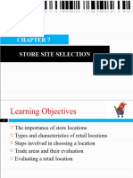  Retail Store Site Selection