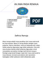 KESEHATAN JIWA PADA REMAJA Kel 1