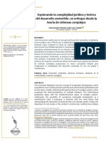 Explorando La Complejidad Jurídica y Teórica Del Desarrollo Sostenible Un Enfoque Desde La Teoría de Sistemas Complejos