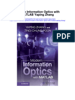 Download Modern Information Optics With Matlab Yaping Zhang full chapter