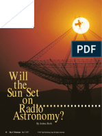 Will The Sun Set On Radio Astronomy