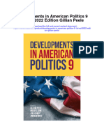 Download Developments In American Politics 9 1St Ed 2022 Edition Gillian Peele full chapter