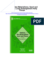 Download Feminist New Materialisms Sport And Fitness A Lively Entanglement Holly Thorpe full chapter