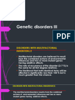 Genetic Disorders III