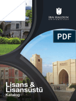 İbn Haldun Üniversitesi Lisans-Lisansustu-Katalog