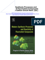 Modern Synthesis Processes and Reactivity of Fluorinated Compounds 1St Edition Edition Groult Henri Ed Full Chapter