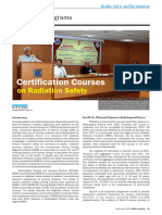 Certification Courses: On Radiation Safety