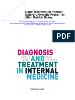Diagnosis and Treatment in Internal Medicine Oxford University Press 1St Edition Patrick Davey Full Chapter
