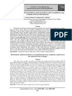 Faktor Determinan Financial Distress Pada Perusahaan Sektor Manufaktur Yang Terdaftar Di BEI