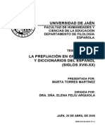 Universidad de Jaén: Facultad de Humanidades Y Ciencias de La Educación Departamento de Filología Española