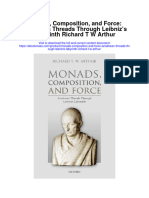 Monads Composition and Force Ariadnean Threads Through Leibnizs Labyrinth Richard T W Arthur Full Chapter