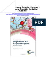 Molybdenum and Tungsten Enzymes Bioinorganic Chemistry 1St Edition Russ Hille Full Chapter