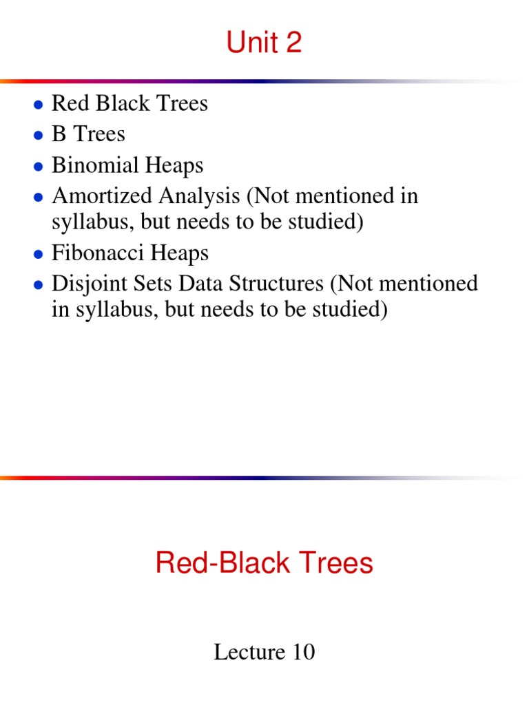 Lecture10 RBT | PDF | Theoretical Computer Science | Computer Programming