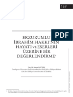 Erzurumlu İbrahim Hakkı'Nın Hayatı Ve Eserleri PDF