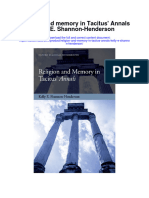 Download Religion And Memory In Tacitus Annals Kelly E Shannon Henderson all chapter