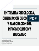 Entrevista PS Observacion e Informe Clinico y Educativo