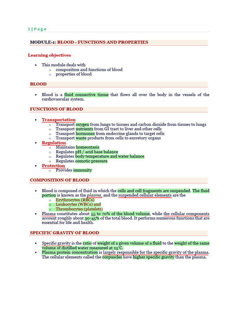 Physiology Notes | PDF | Lipoprotein | Cholesterol